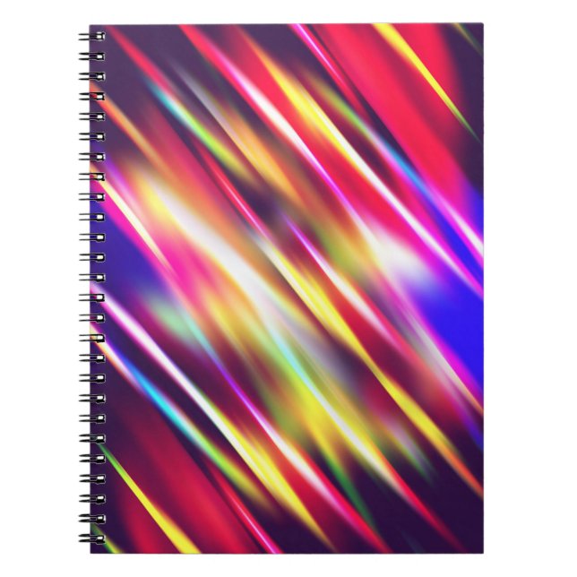 Cuaderno Líneas abstractas coloridas (Frente)