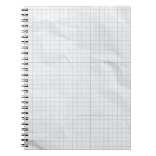 Cuaderno Líneas azules de papel blanco arruinado