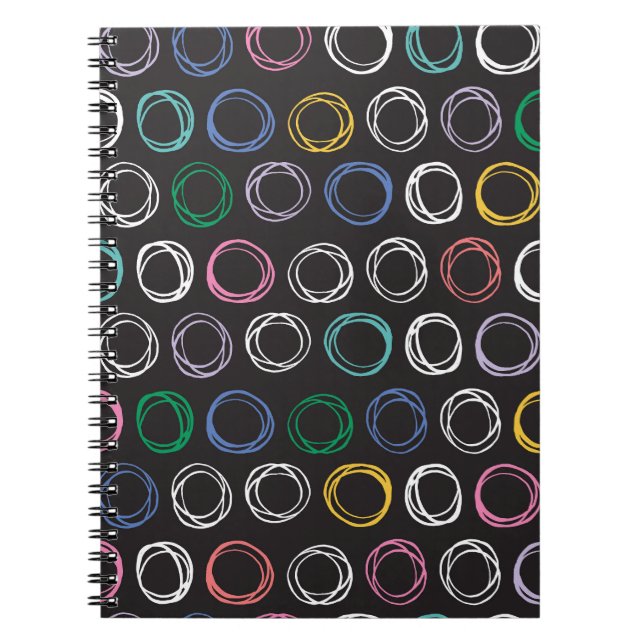 Cuaderno Líneas cepilladas: diseño sin problemas con mano (Frente)