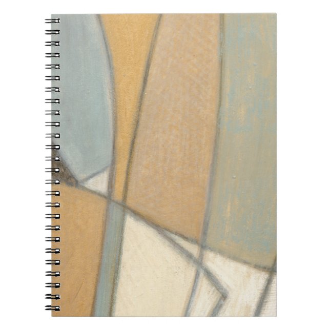 Cuaderno Líneas curvadas y tonos de tierra silenciados (Frente)