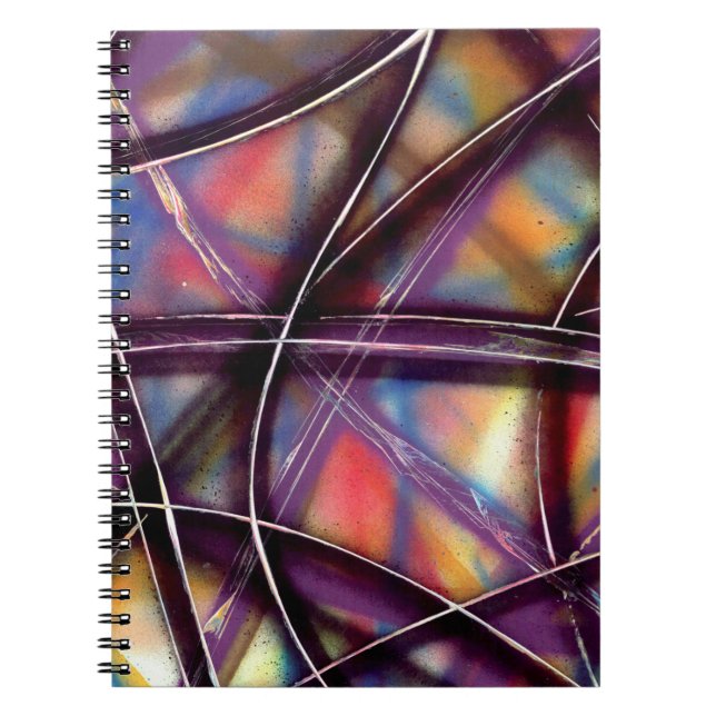Cuaderno Líneas de color Funky (Frente)