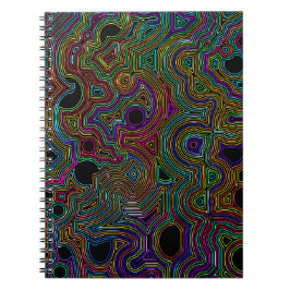 Cuaderno líneas de enmalle de neón