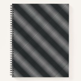 Cuaderno Líneas de graduación ultrafinas en blanco y negro