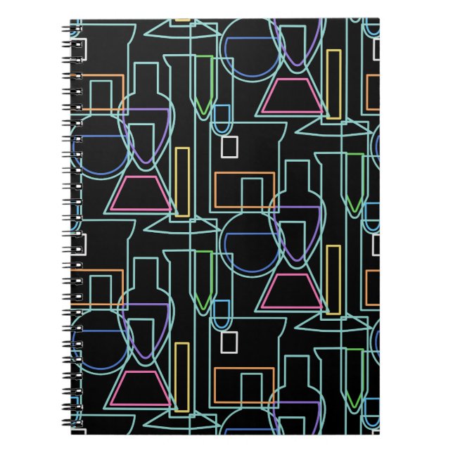 Cuaderno Líneas de laboratorio de química (Frente)