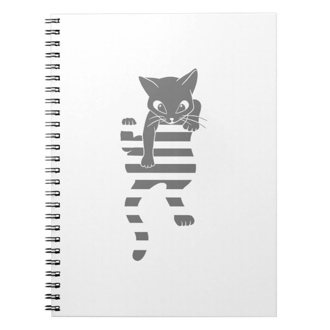 Cuaderno Líneas de página de escalado de gatos - Elegir col (Frente)