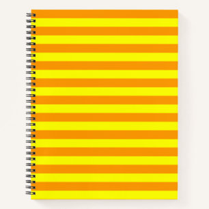 Cuaderno Líneas de rayas Naranjas amarillas