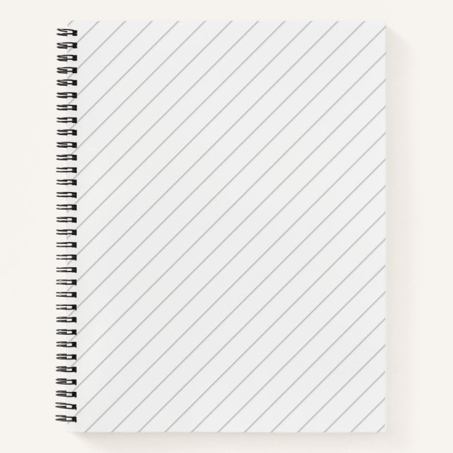 Cuaderno Líneas diagonales delgadas (Anverso)