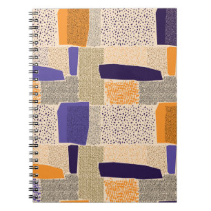 Cuaderno Líneas geométricas dispersas: arte abstracto