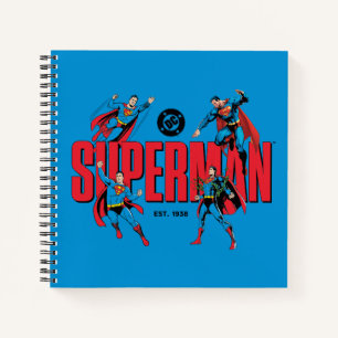 Cuaderno Líneas Gráficas de Superman Leyendas por Siempre