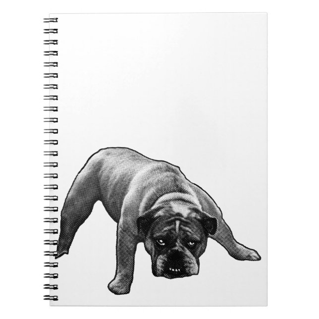 Cuaderno Líneas, listas, Bulldog (Frente)