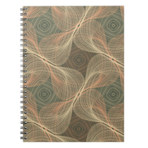 Cuaderno Líneas orgánicas formas geométricas ilusión óptica