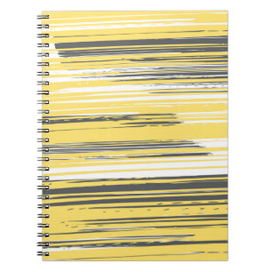 Cuaderno Líneas pintadas a mano - amarillo