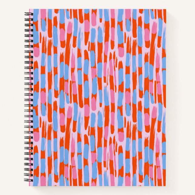 Cuaderno Líneas verticales suaves de acuarela (Anverso)