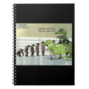 Cuaderno Lineup de Rick London Funny Dinosaur Police