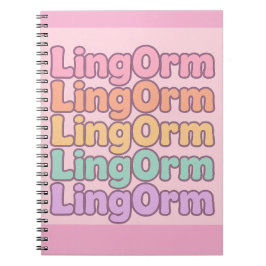 Cuaderno Lingorm Kawaii Bubble Letter