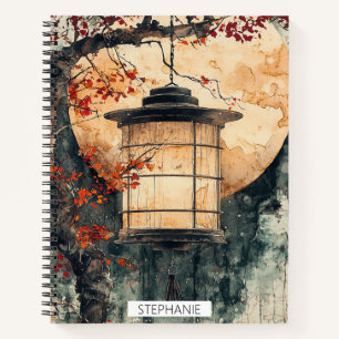 Cuaderno Linterna iluminada por la luna Sumi-E Acuarela (2)