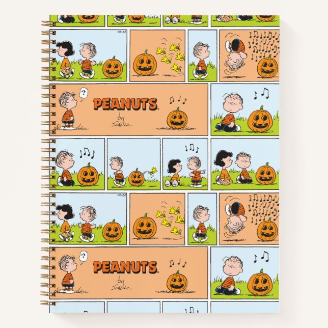 Cuaderno Linus & Lucy | Cantando Jack-O-Lantern (Anverso)