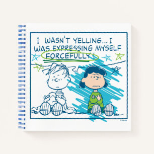 Cuaderno Linus y Lucy "No estaba gritando..."