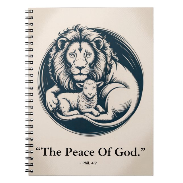 Cuaderno Lion & Lamb Peace Journal - Prophetic Harmony Art (Frente)