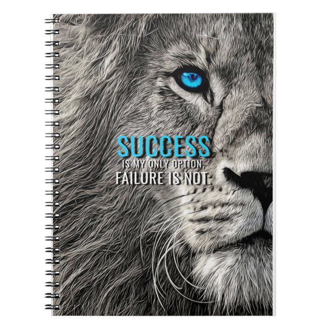 Cuaderno Lion Lover Success Is My Only Option (Frente)
