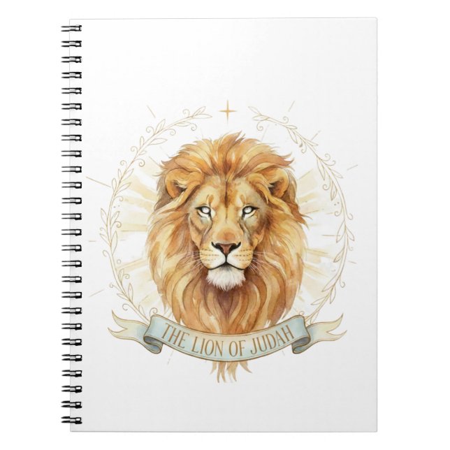 Cuaderno Lion of Judah Classic Notebook - Bold 6.5" x 8.75" (Frente)