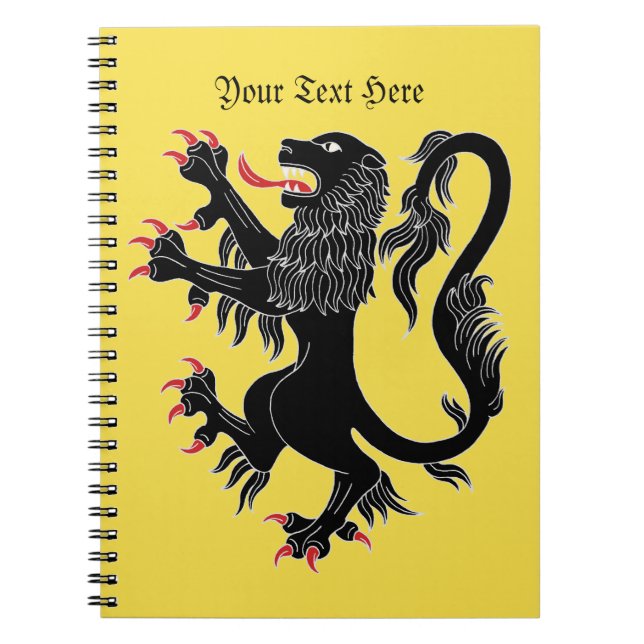 Cuaderno Lion Rampant Sable (Frente)