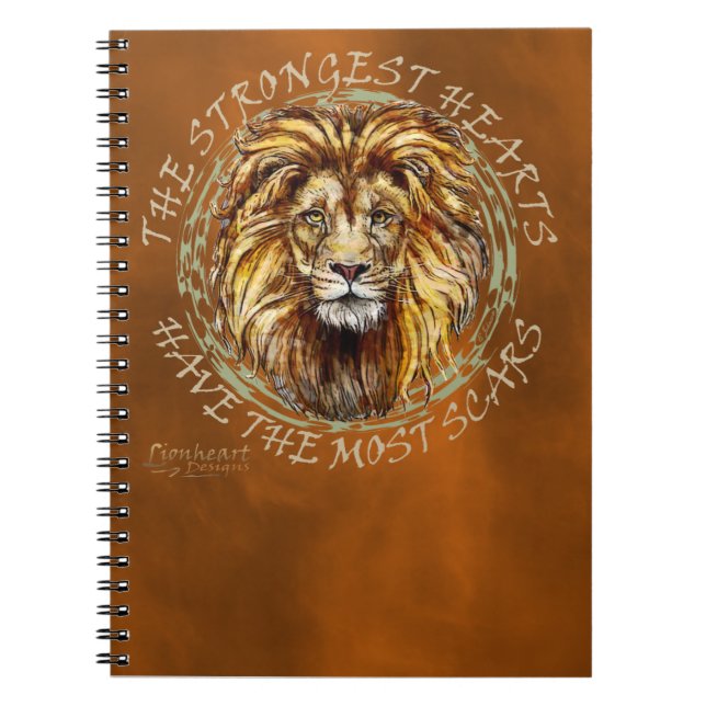 Cuaderno Lionheart La camiseta más fuerte del corazón (Frente)