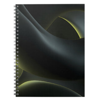 Cuaderno Liquid Chrome Abstract: Dark Iridescence