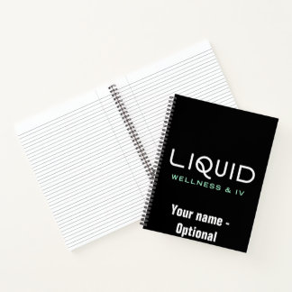 Cuaderno Liquid Wellness & IV Notebook - Black