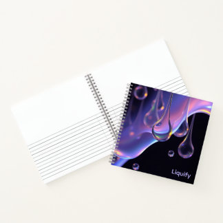 Cuaderno Liquify - AI Fantasy Scifi Digital Art Print
