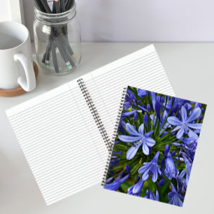Cuaderno Lirio Azul del Nilo Agapanthus Floral