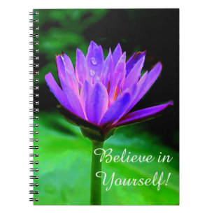 Cuaderno Lirio de agua púrpura