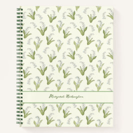 Cuaderno Lirio de la Mano del Valle Elegante Jardinería