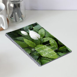 Cuaderno Lirio de la Paz Cita de Sabiduría Filosófica de Ar