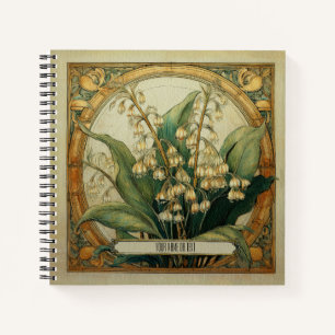Cuaderno Lirio de los Valles Art Nouveau