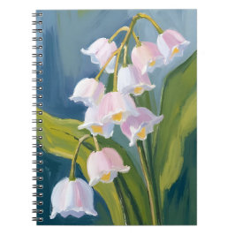 Cuaderno Lirio de los Valles | Flor Pintada a la Acuarela