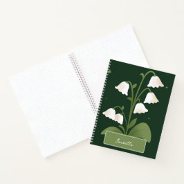 Cuaderno Lirio del Portátil Espiral Personalizada del Valle