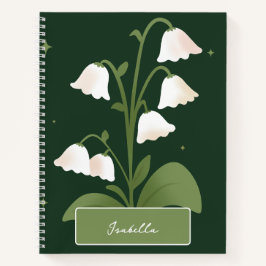 Cuaderno Lirio del Portátil Espiral Personalizada del Valle