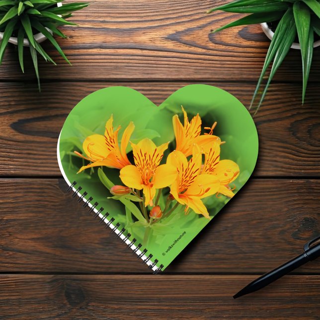 Cuaderno Lirio elegante de los incas / Alstroeria amarilla (Alstroemeria Lily of the Incas Journal Cover Photo)