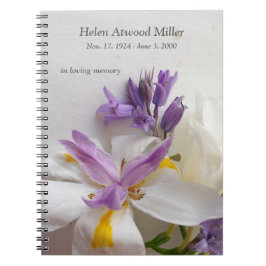 Cuaderno Lirio, freesias y flores del scilla