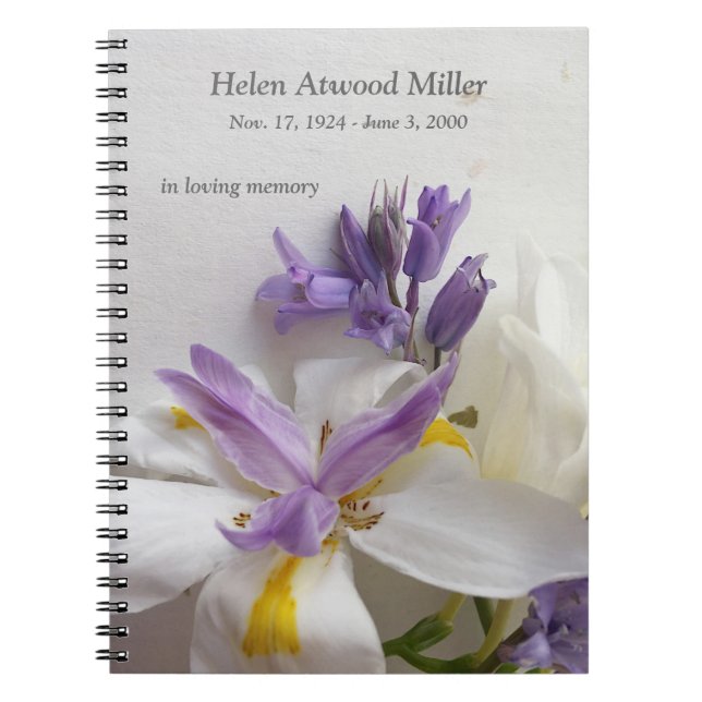 Cuaderno Lirio, freesias y flores del scilla (Frente)