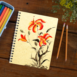 Cuaderno Lirio tigre - rojo