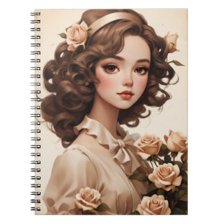 Cuaderno Lirio Vintage imprimible de revistas basura