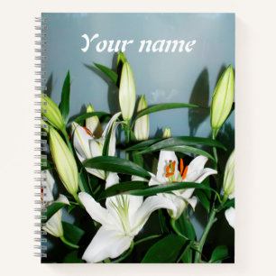 Cuaderno Lirios blancos