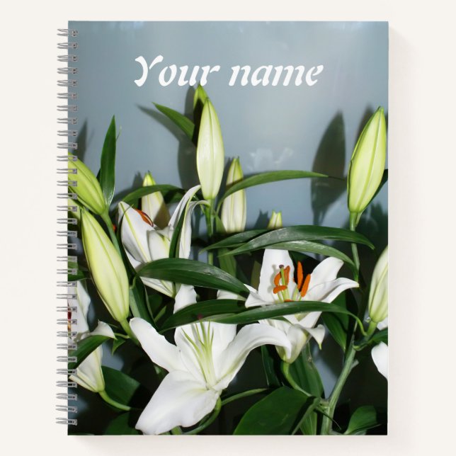 Cuaderno Lirios blancos (Anverso)