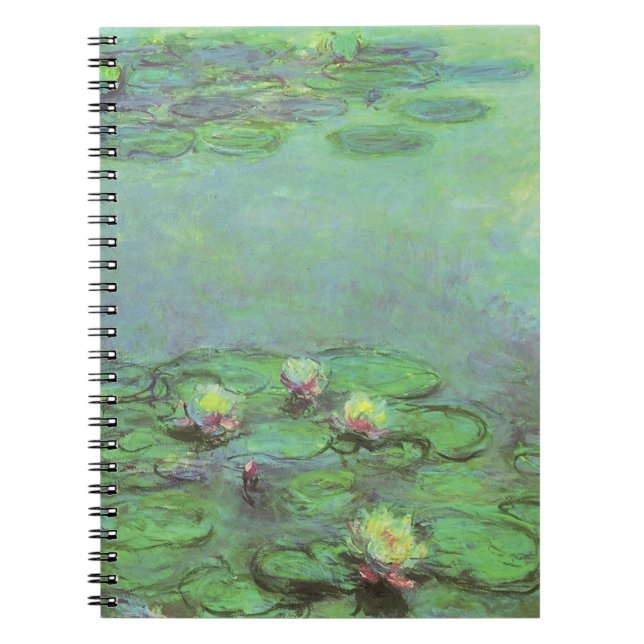 Cuaderno Lirios de agua por Claude Monet, Impresionismo ant (Frente)