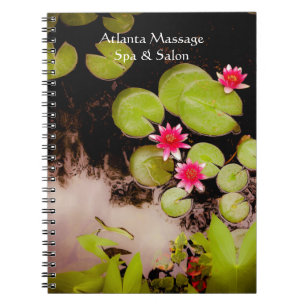 Cuaderno Lirios de agua y estanque de koi