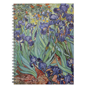 Cuaderno Lirios de Van Gogh Pintura Impresionista