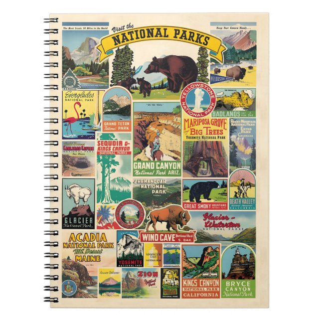 Cuaderno List of National Parks in the United States (Frente)