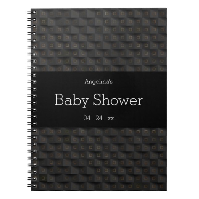 Cuaderno Lista cuadrada de regalo de patrón 3D (Frente)